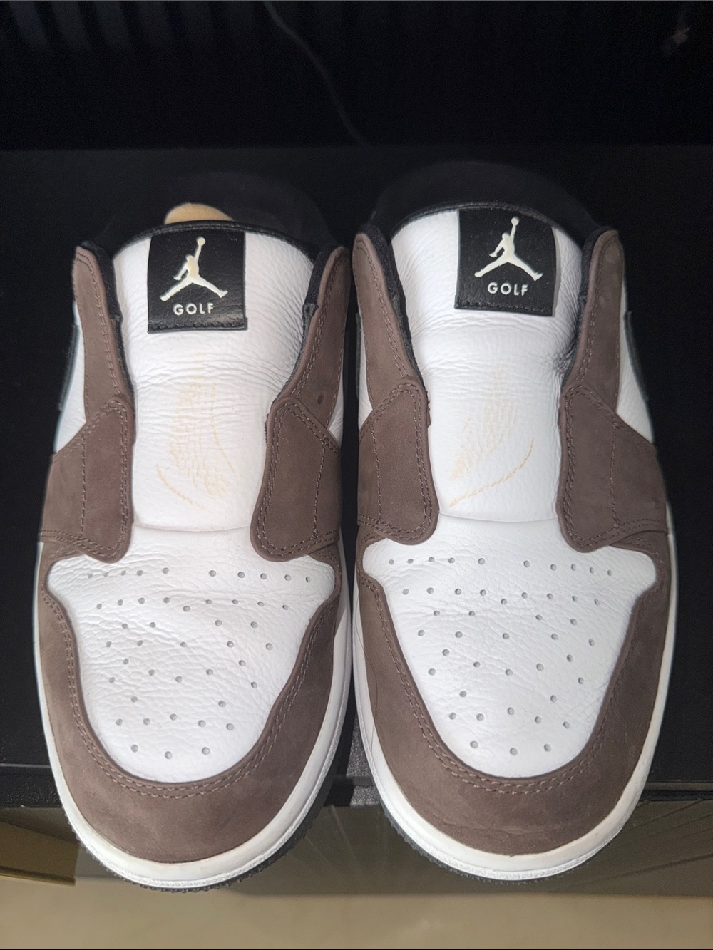 Nike Air Jordan 1 Low Golf - White and Brown